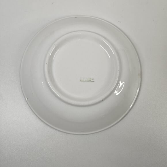 Vtg Crate & Barrel Blue White Splatter Serving Bowl Set Made in Italy 13" & 8" - Picture 11 of 13